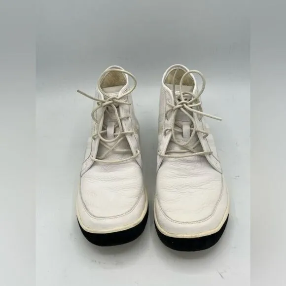 Y-3 YOHJI YAMAMOTO x ADIDAS High Top White Leather Sneakers Men's Size 7