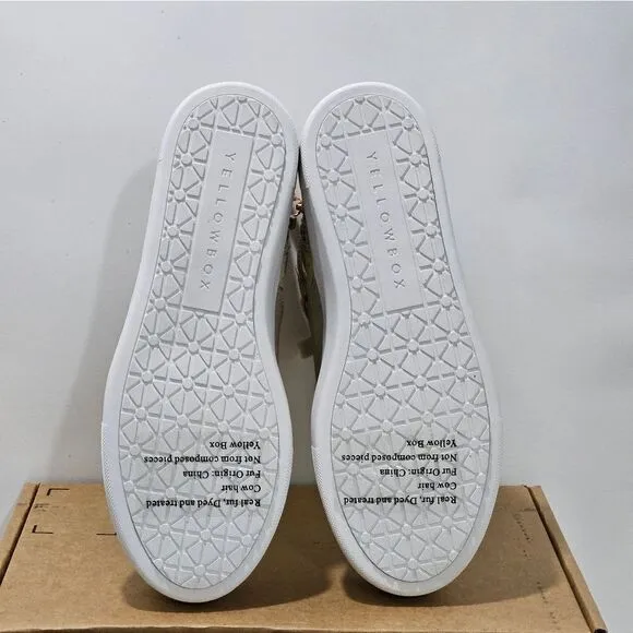 👟Yellowbox, high-top sneakers with lots of detail. Size 8.5