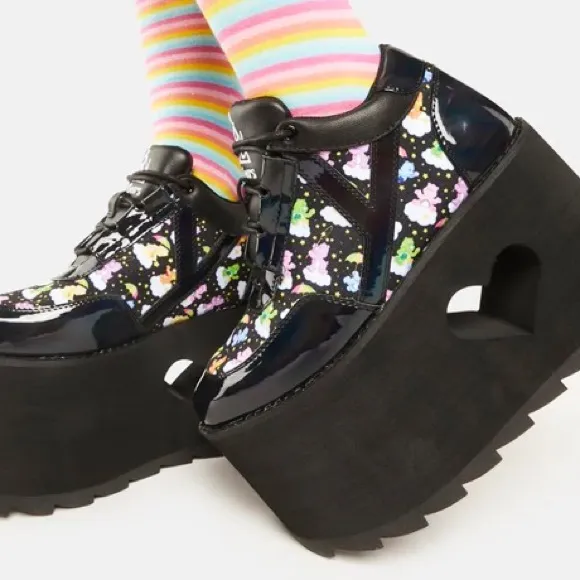 YRU x Care Bears | Qozmo Lo Care Bears Platform Sneakers
