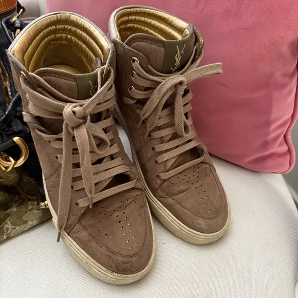 Yves Saint Laurent High-Top Sneakers size 10