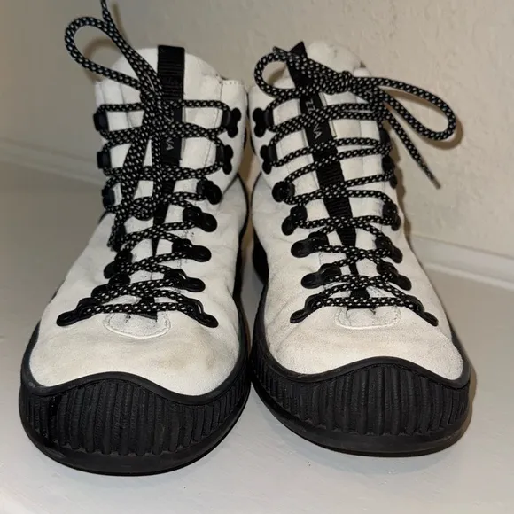 Z Zegna Techmerino High Top suede Sneakers. Mens 9 1/2