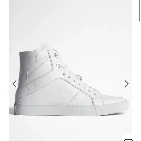 Zadig &amp; Voltaire High Flash white leather sneakers high-top 40 women