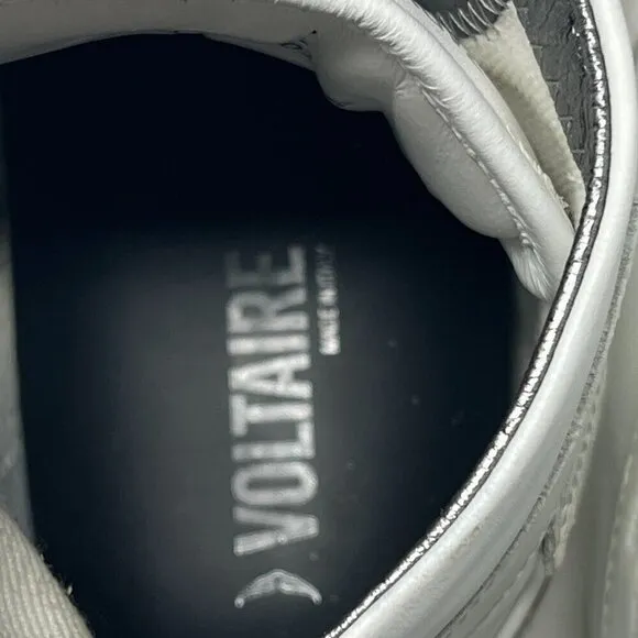 Zadig &amp; Voltaire High Flash white leather sneakers high-top 40 women
