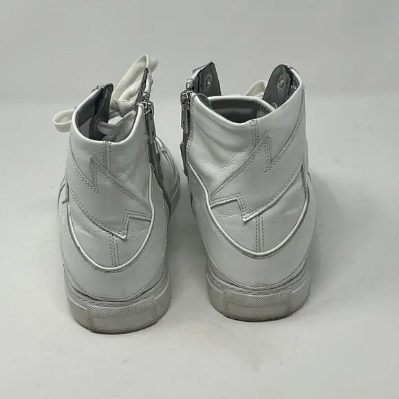 Zadig &amp; Voltaire High Flash white leather sneakers high-top 40 women