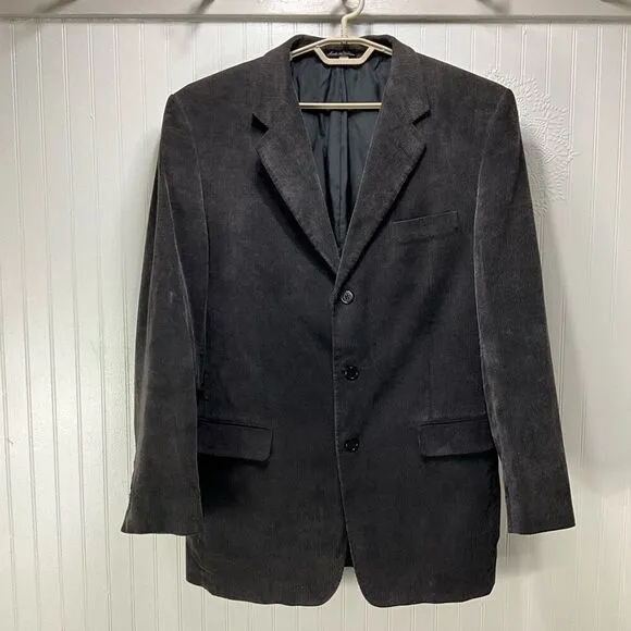 ZAGATO Chocolate Brown Corduroy Blazer