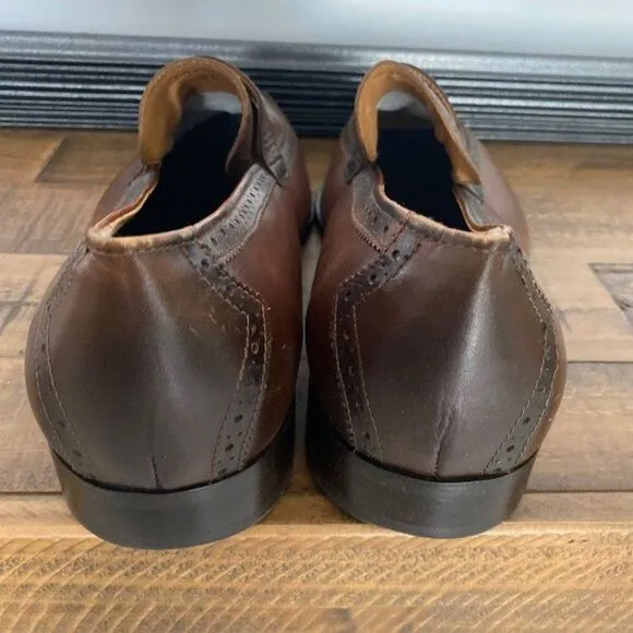 Zanzara New No Box Men's Brown Toe Penny Loafer Slip On Dress Shoes Sz 13 HSS400