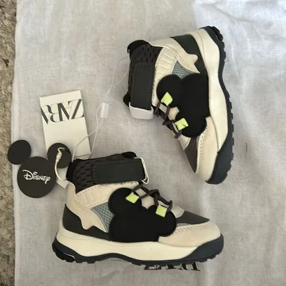 ZARA Kids | Gray | MICKEY MOUSE © DISNEY HIGH TOP SNEAKERS