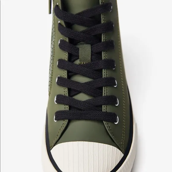 Zara kids khaki color high-top sneakers