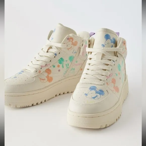 ZARA Mickey Mouse Disney High top sneakers 3210/330