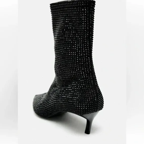 ZARA Pointed Toe Ankle Boots