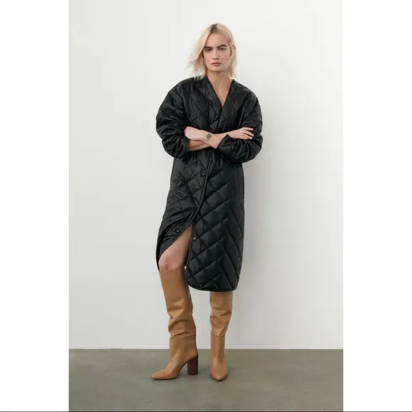 ZARA WOMAN NWT HEELED LEATHER KNEE HIGH BOOTS SIZE 37/6.5