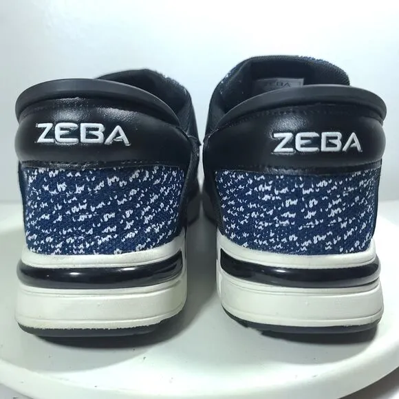 Zeba Hands Free Slip On Comfort Shoes Sneakers Mens Sz 9 Midnight Blue Excellent