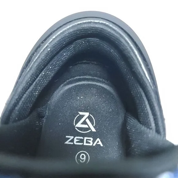 Zeba Hands Free Slip On Comfort Shoes Sneakers Mens Sz 9 Midnight Blue Excellent
