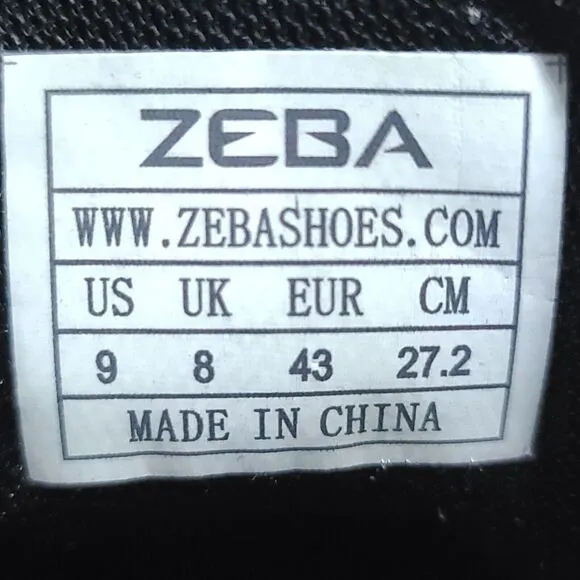 Zeba Hands Free Slip On Comfort Shoes Sneakers Mens Sz 9 Midnight Blue Excellent