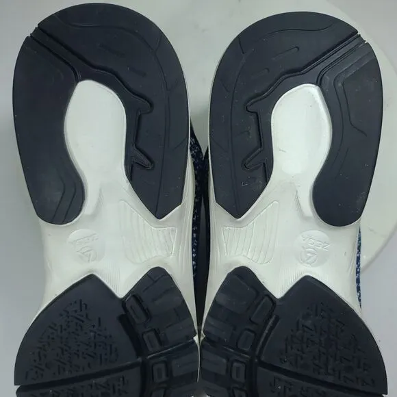 Zeba Hands Free Slip On Comfort Shoes Sneakers Mens Sz 9 Midnight Blue Excellent